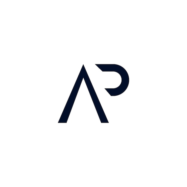 Ap Letter Logo Design Kreatywne Nowoczesne Litery Alfabetu Monogram Ikona Apa I P
