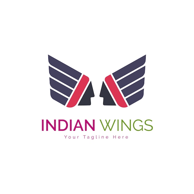 Apache Indian Wings Plemiona Logo Szablon Projektu Dla Marki Lub Firmy I Innych