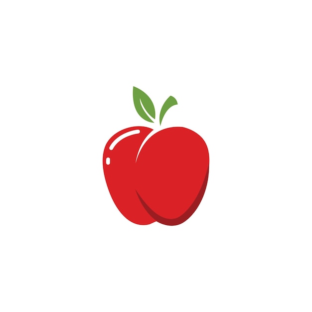 Apple Logo Ikona Wektor Ilustracja Szablon Projektu