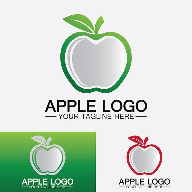 Plik wektorowy apple logo owocowy projekt zdrowej żywnościszablon wektor inspiracji projektu logo jabłko