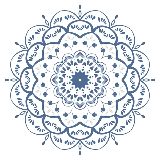 Arabeska Wzorzysta Mandala Ornament Zarys Doodle Handdrawn Ilustracja Styl Tatuażu Z Henny