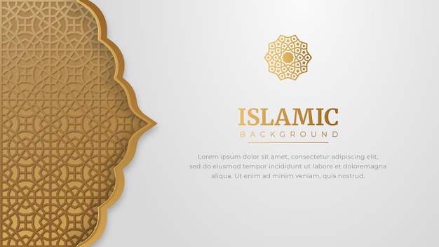 Arabski Islamski Elegancki Sztandar