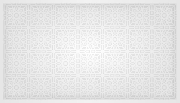 arabski wzór z monochromatycznym kolorem