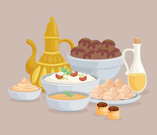 Arabskie menu żywności