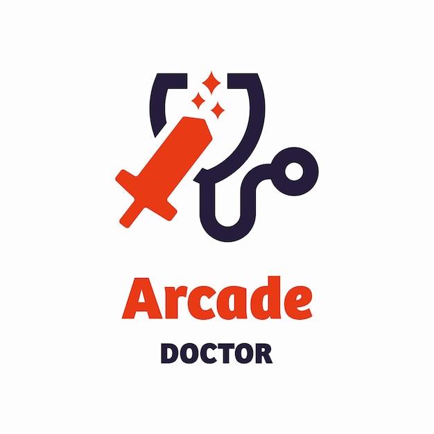 Plik wektorowy arcade doctor logo