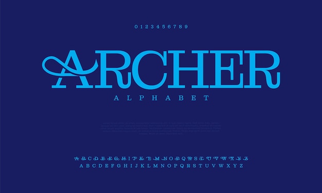 Archer Kreatywny Nowoczesny Alfabet Miejski Cyfrowy Abstrakcyjny Muzułmanin Futurystyczna Moda Sportowa Prosta