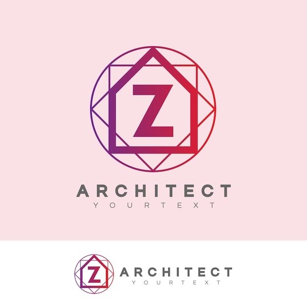 Plik wektorowy architekt wstępna litera z projekt logo