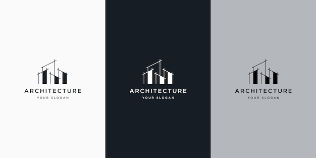 Architektura Logo Z Inspiracją Do Projektowania Logo Linii Koncepcji