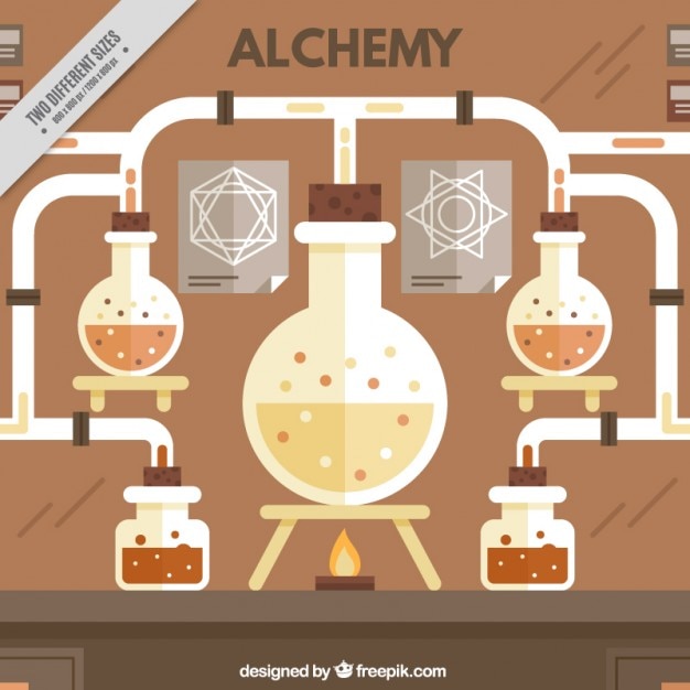 Plik wektorowy archiwalne tła alchemia