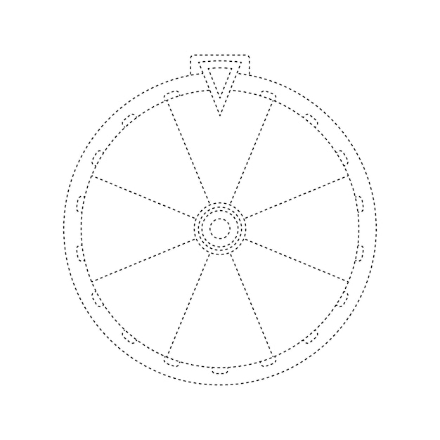 Plik wektorowy arkusz kalkulacyjny koła fortuny dla dzieci