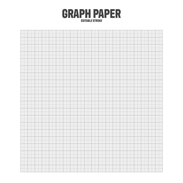 Plik wektorowy arkusz papieru graficznego z siatką papieru milimetrowego tekstura wzór geometryczny szary wyłożony pusty do rysowania studiowania inżynierii technicznej lub pomiaru skali ilustracja wektorowa