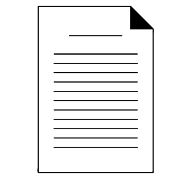 Plik wektorowy arkusz papieru wektor ikona ilustracja