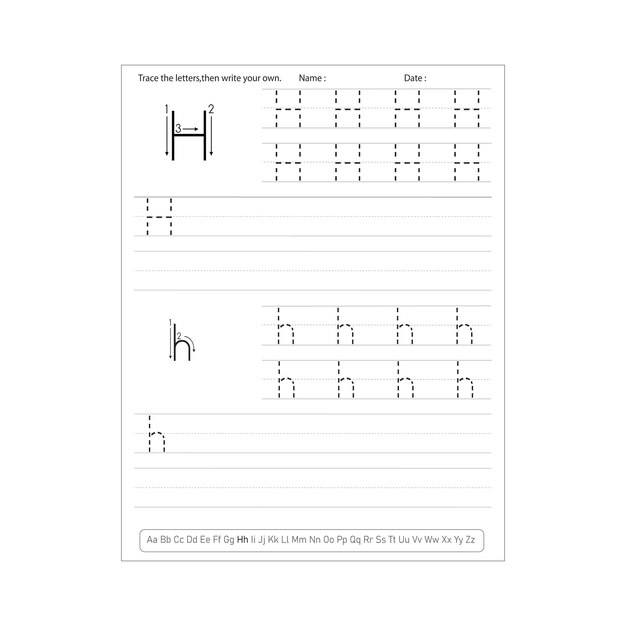 Arkusze ćwiczeń Pisma Alfabetycznego Dla Przedszkola