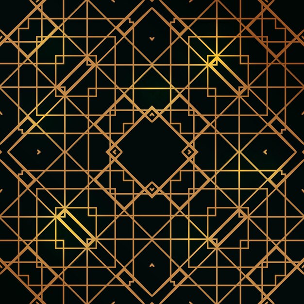 Art deco vintage bezszwowy wzór w stylu lat dwudziestych Retro motywy imprezowe