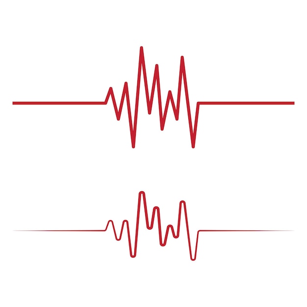 Plik wektorowy art design zdrowie medyczne puls pulsu
