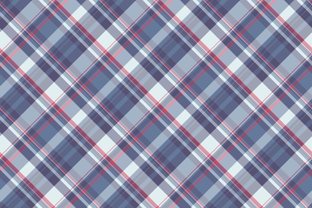 Artystyczna bezszwowa tkanina tekstylna siatka tło tekstura plet Scratch tartan wzór wektorowy sprawdzenie w pastelowych i niebieskich kolorach