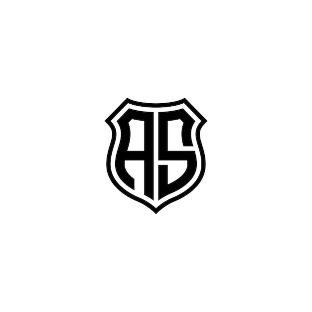 AS Monogram Logo Design list tekst nazwa symbol monochromatyczne logotyp alfabet znak proste logo
