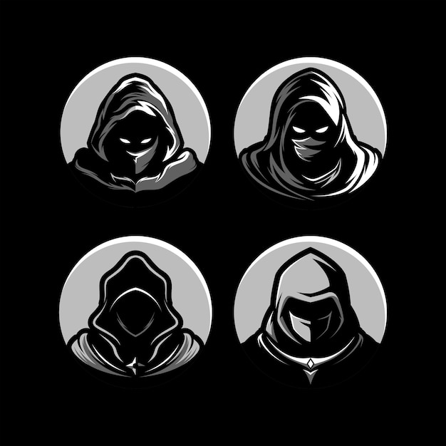 Assassin Emblem Logo Gaming Mascot Sport Szablon