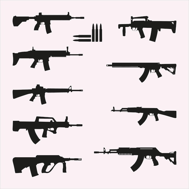 Plik wektorowy assault rifle