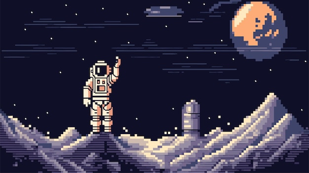 Astronauci I Ilustracja Kosmiczna