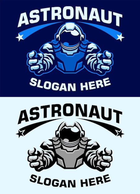 Astronauta Gwiazda Sport I Styl Logo E-sportu