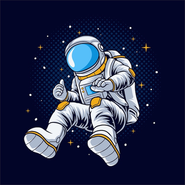 Astronauta Ilustracja