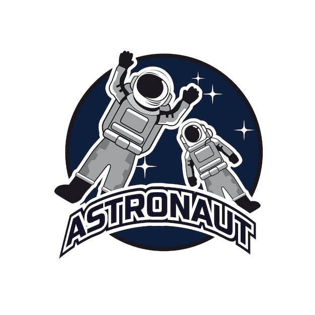 Astronauta Logo Maskotki.