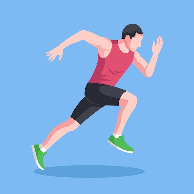 Atletyka, sport, wektorowe projektowanie sztuki