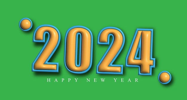 atrakcyjna kartka z życzeniami na Nowy Rok 2024
