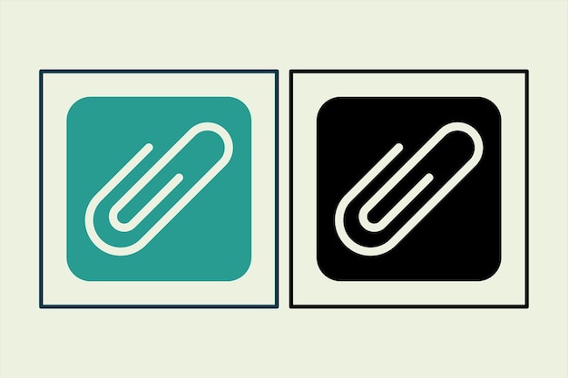 Attachment icon icon related to UI elements suitable for web site app user interfaceselement printable etc solid icon style simple vector design editable