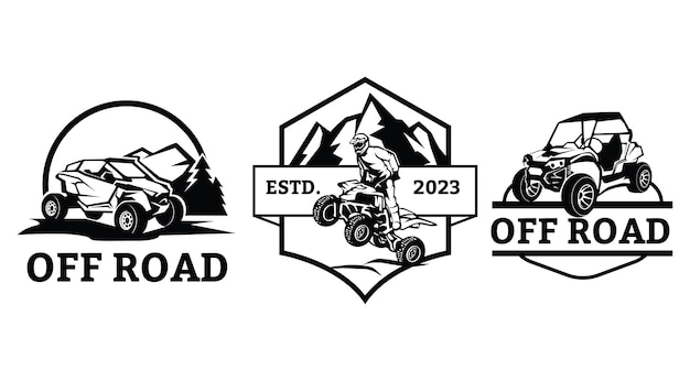 Atv Extreme Offroad Adventure Sport Logo Design Clipart