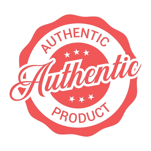 Plik wektorowy authentic logo i obraz odznaki wektorowej produktu