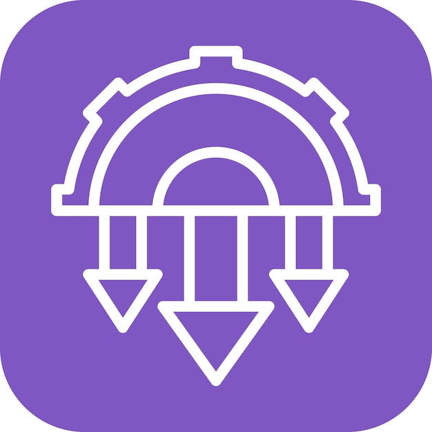 Automation Drawbacks icon vector image Może być używany dla Cyberpunk