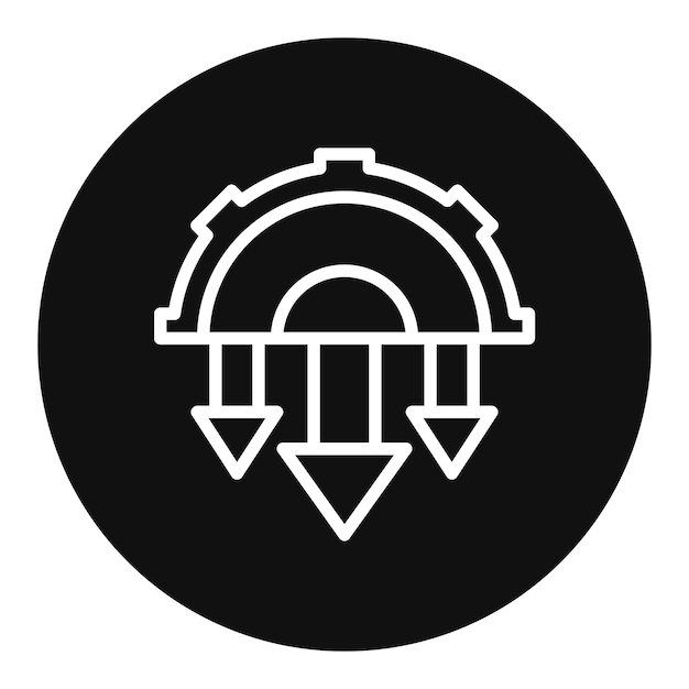 Automation Drawbacks icon vector image Może być używany dla Cyberpunk