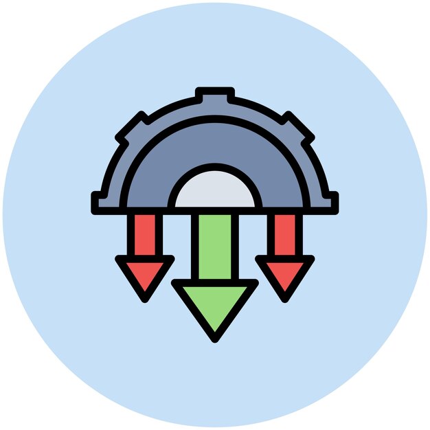 Automation Drawbacks icon vector image Może być używany dla Cyberpunk