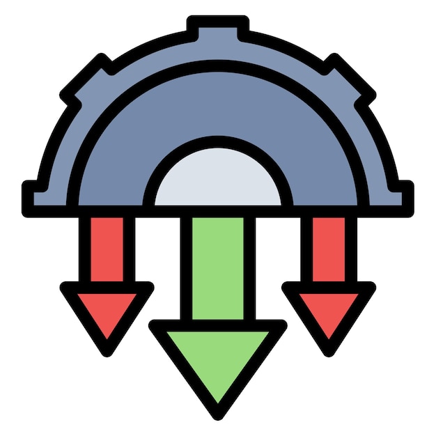 Automation Drawbacks icon vector image Może być używany dla Cyberpunk