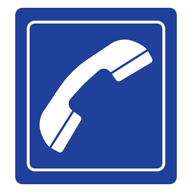 Plik wektorowy automatyczny telefon symbol ikona logo wektor ilustracja szablon projektu