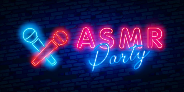 Autonomiczna Reakcja Południka Sensorycznego, Neonowe Logo Asmr Party