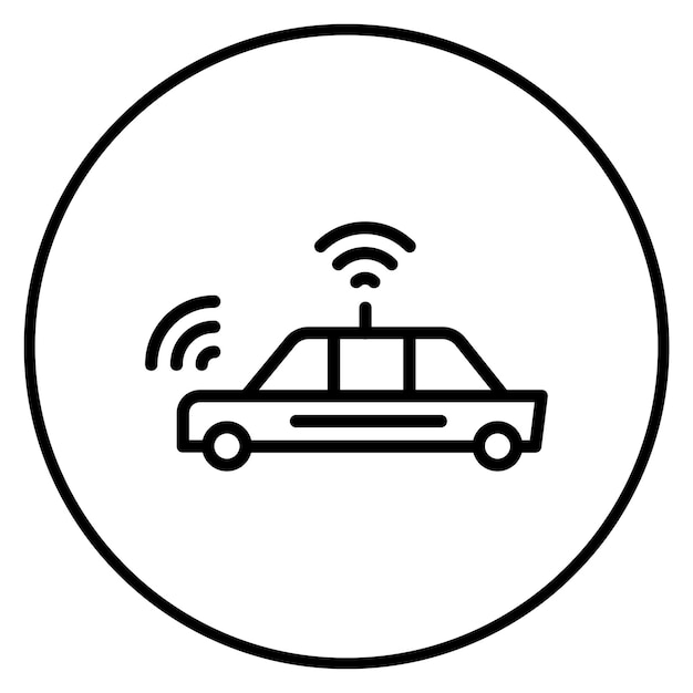 Autonomous icon vector image Może być używany do Digital Disruption