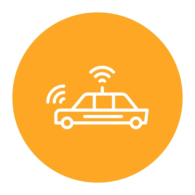 Autonomous icon vector image Może być używany do Digital Disruption