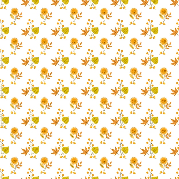 Autumn Beauties Seamless Vector Pattern Design
