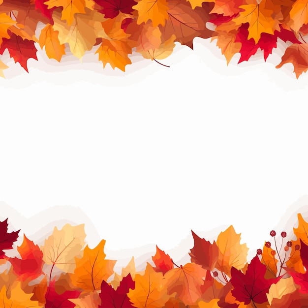 Plik wektorowy autumn_seasonal_background_with_border