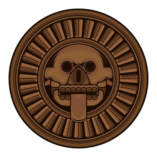 Aztec Mictlantecuhtli Logo