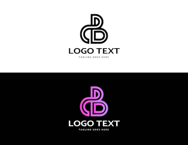 b logo branding tożsamość korporacyjne wektor logo projekt
