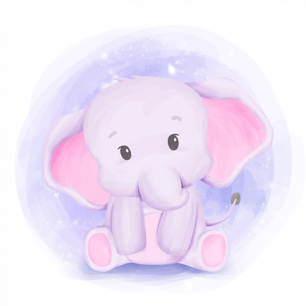 Baby Elephant New Born Nursery Arts