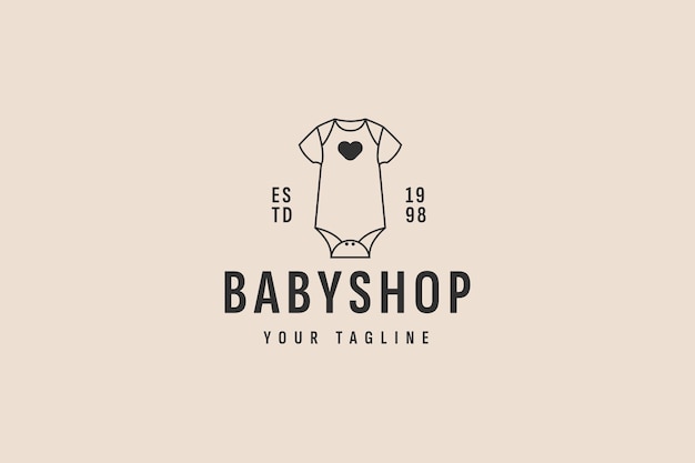 Plik wektorowy baby shop logo wektor ikona ilustracja