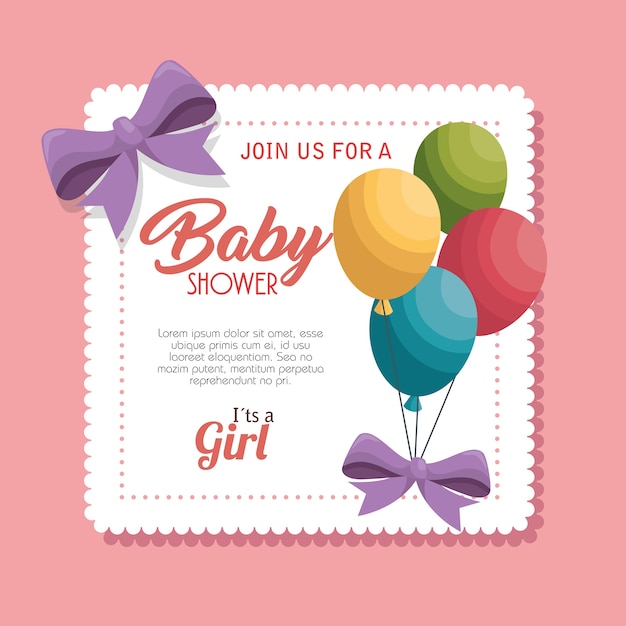 Baby Shower Zaproszenia Karty