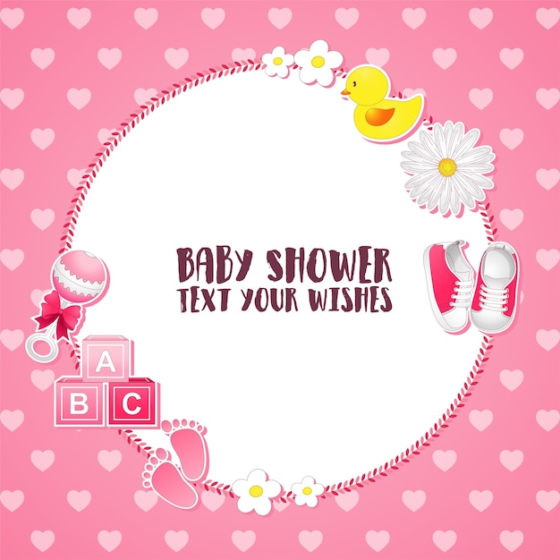 Baby shower zaproszenia karty