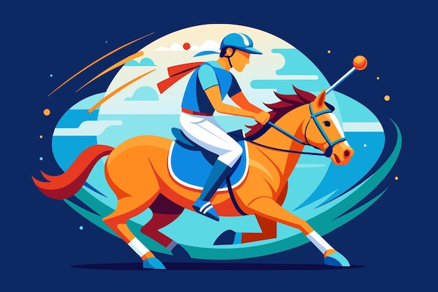 background sportowy polo jeździecki jest