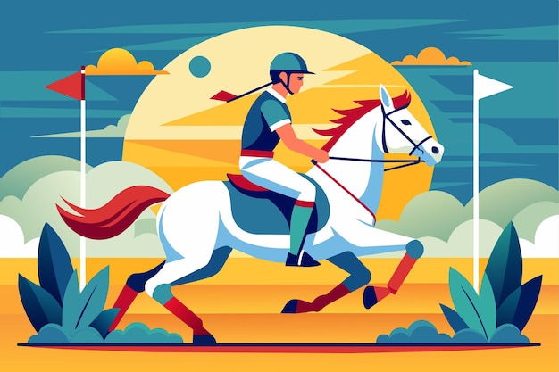 background sportowy polo jeździecki jest